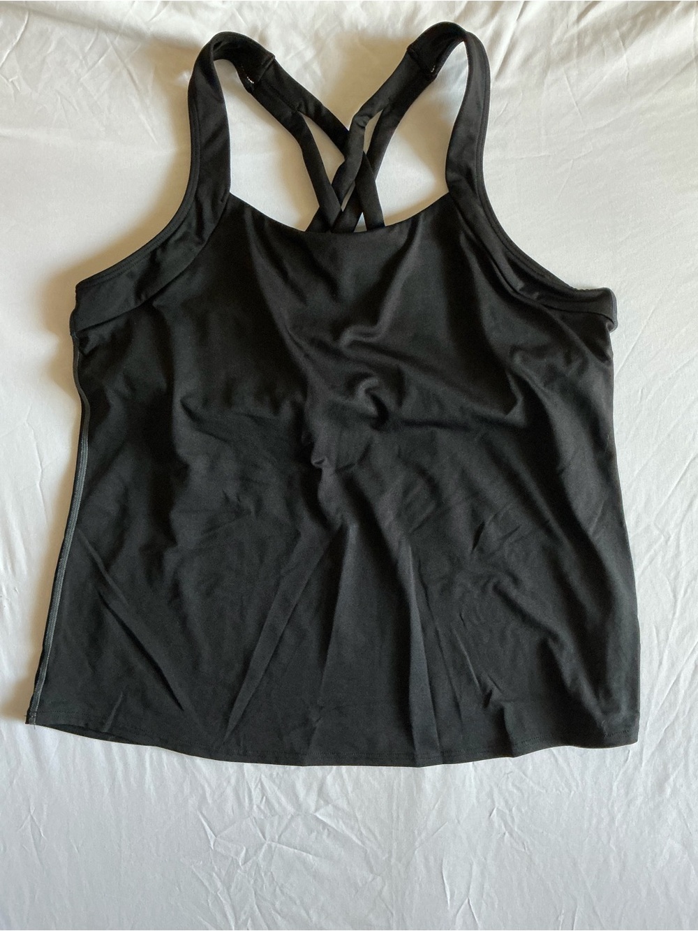 TYR Black Crisscross Back Tank Top work out